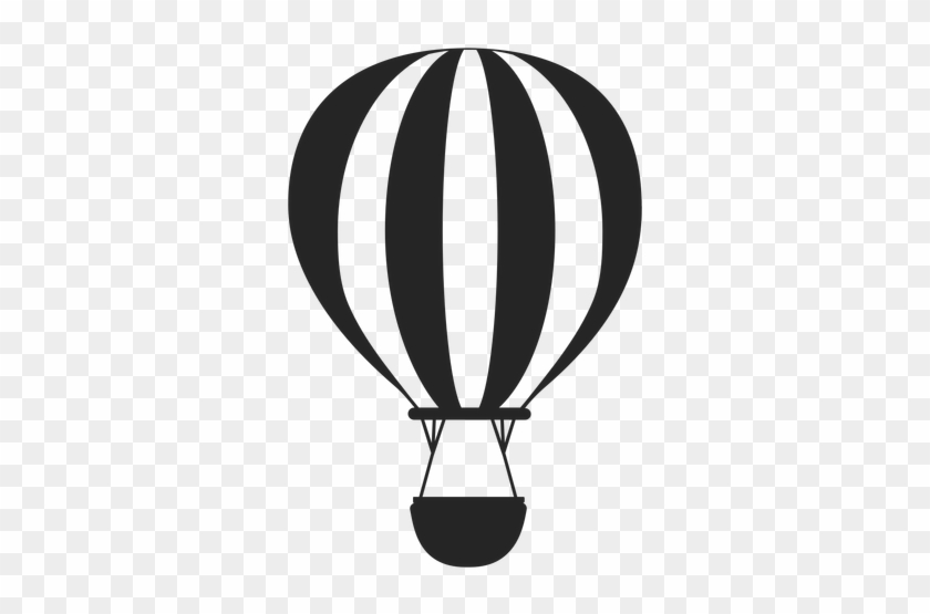 Black And White Transparent - Hot Air Balloon Silhouette #1701157