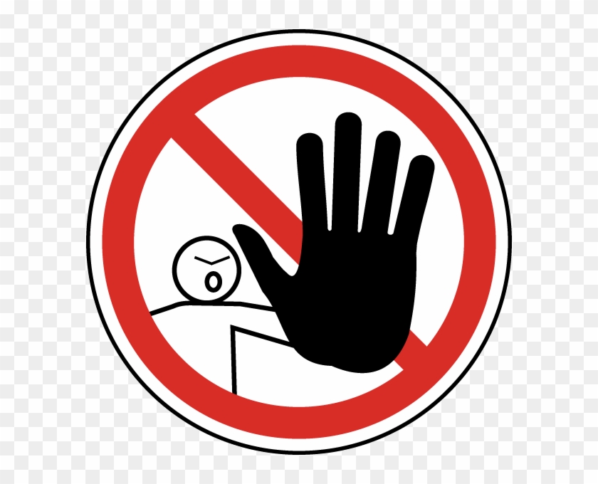 No Access For Unauthorized Label - Prohibition Symbol #1701720