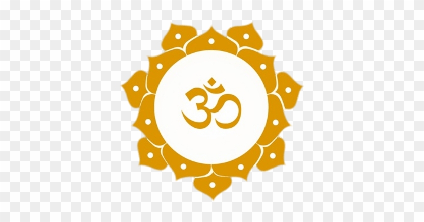 Mantra Om In Golden Lotus Flower - Om Symbol #1701902