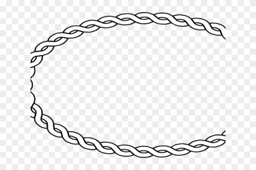Oval Clipart Borders - Oval Rope Border Png #1702233