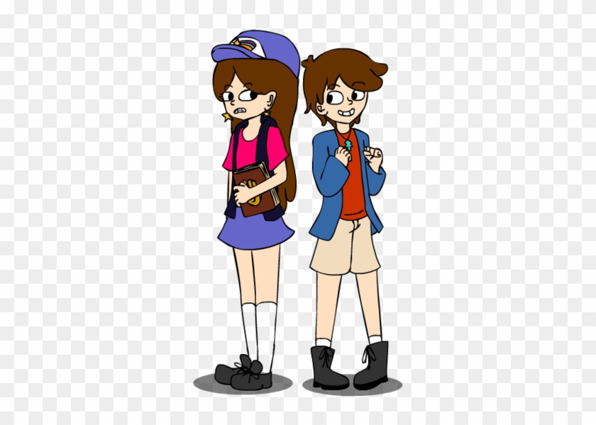 Gf Opposite Twins Au - Cartoon #1702263
