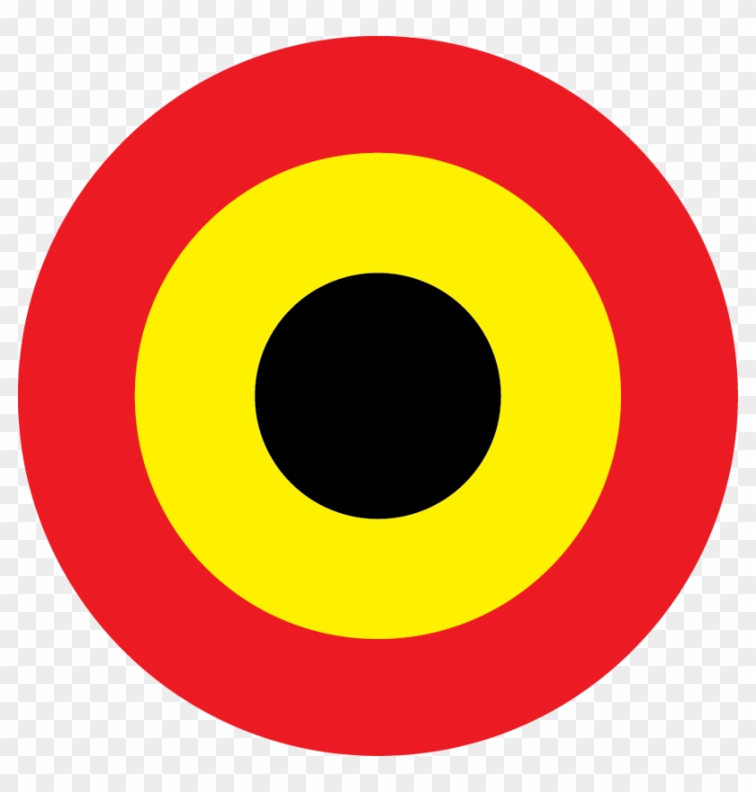 Army Symbol Red And Yellow - Belgian Air Force Roundel #1702641