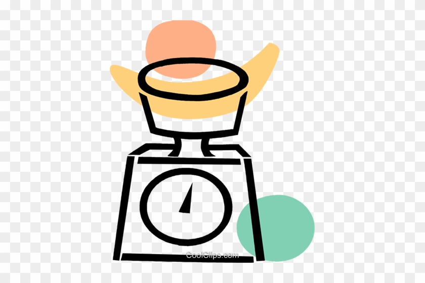 Kitchen Scales Royalty Free Vector Clip Art Illustration - Kitchen Scales Royalty Free Vector Clip Art Illustration #1702678