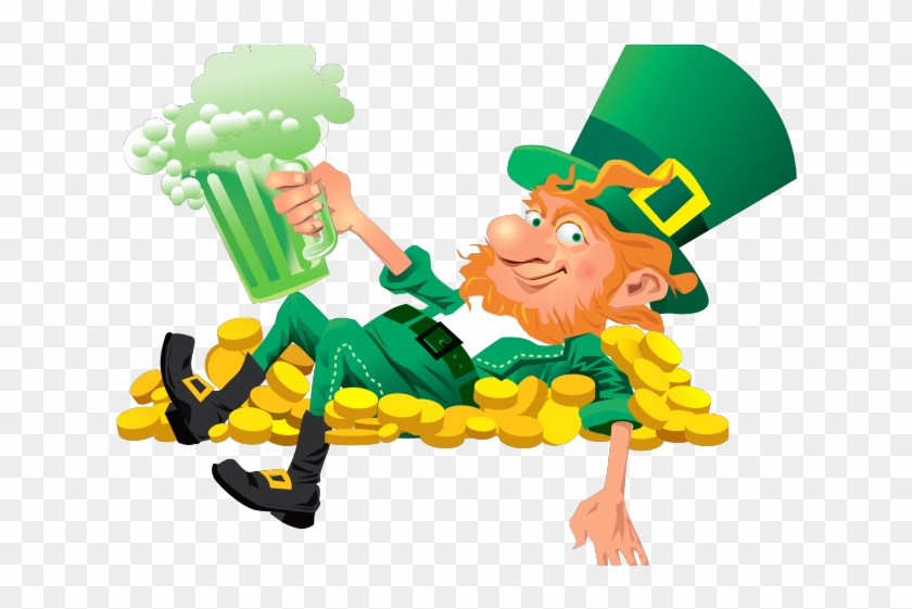 Lying Down Clipart Emoticon - St Patrick's Day Clip Art Leprechaun #1703021