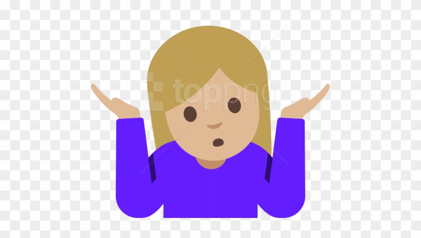 Free Png Download Emoji Shrug Woman Clipart Png Photo - 🤷 ♀ #1703212