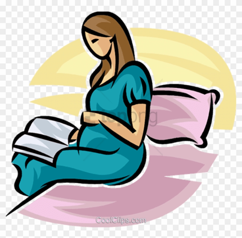 Free Png Download Pregnancy Png Images Background Png - Pregnant Mother Reading Cartoon #1703474
