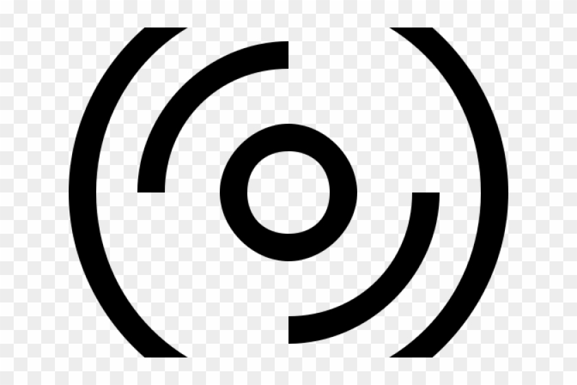 Compact Disc Clipart Black And White - Circle #1704048