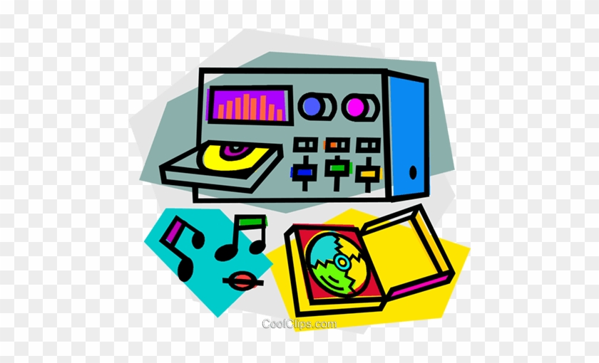 Stereo Royalty Free Vector Clip Art Illustration - Stereo Royalty Free Vector Clip Art Illustration #1704586