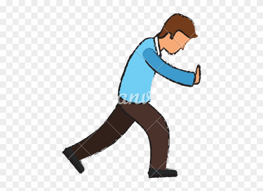 Kids Pushing Clip Art - Kids Pushing Clip Art #1704756