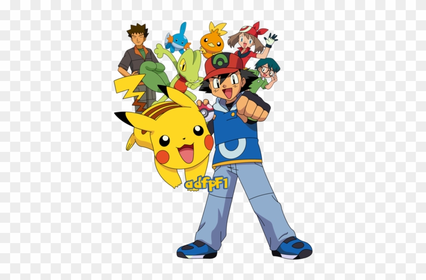 Ash Aura Brock Max Y Pokemon (01) By Adfpf1 On - Ash And Pokemon Png #1705098