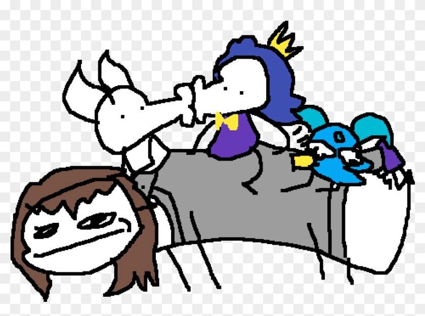Me Kissing Keda And Slapping Fleja When Is Flying On - Cartoon #1705375