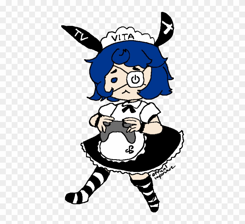 A While Back I Had Someone Draw A Console-tan Of A - Cartoon #1706102