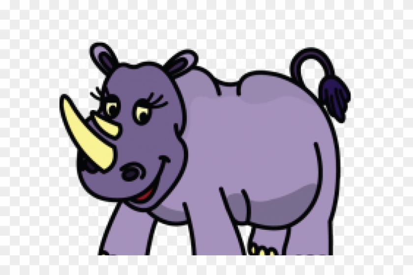 Drawn Rhino Easy - Cartoon #1706611
