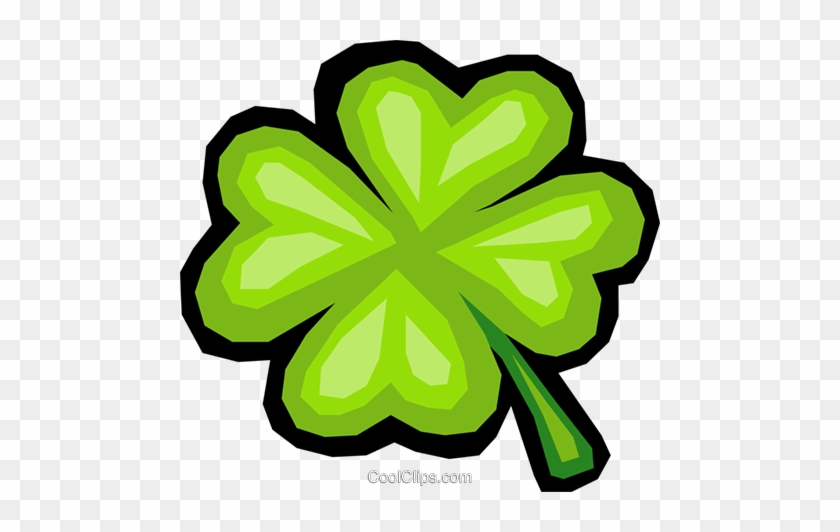 Shamrock Clover Royalty Free Vector Clip Art Illustration - Shamrock Clover Royalty Free Vector Clip Art Illustration #1706827