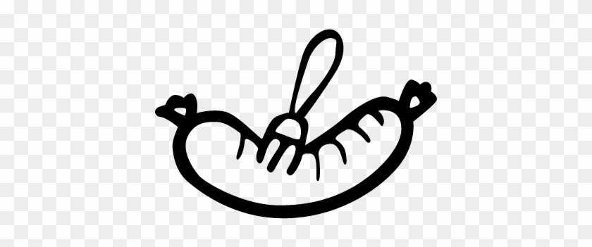 Sausage Hand Drawn Stuffed Meat Vector - Sausage Logo #1707044