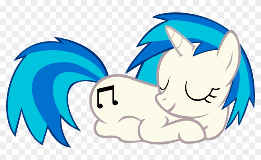 Husksummers, Cutie Mark, Dj Pon-3, Eyes Closed, Female, - Mlp Vinyl Scratch Sleep #1707097