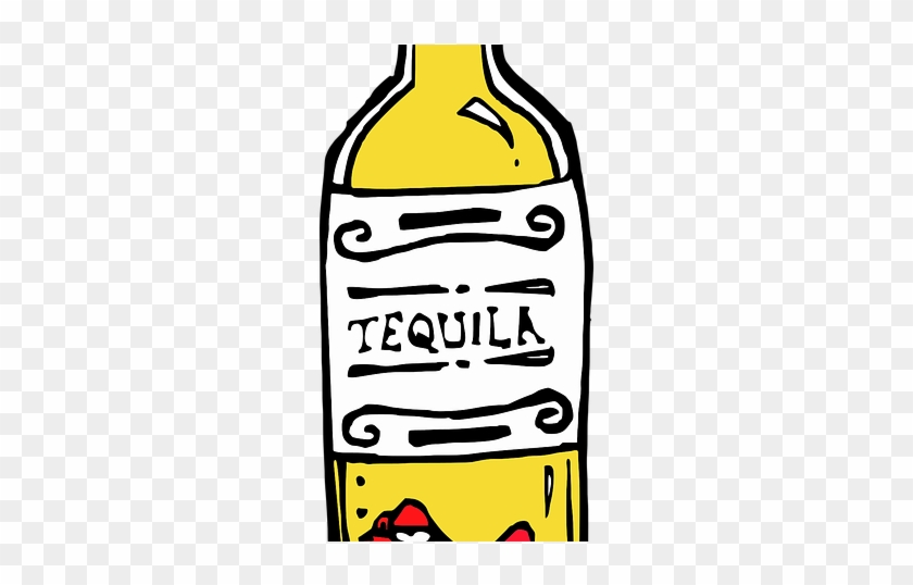 Tequila Clipart Tequila Bottle - Clip Art Tequila Bottle #1707138