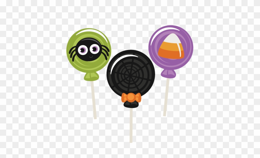 Halloween Lollipops Svg Scrapbook Title Halloween Svg - Halloween Sucker Clipart #259561