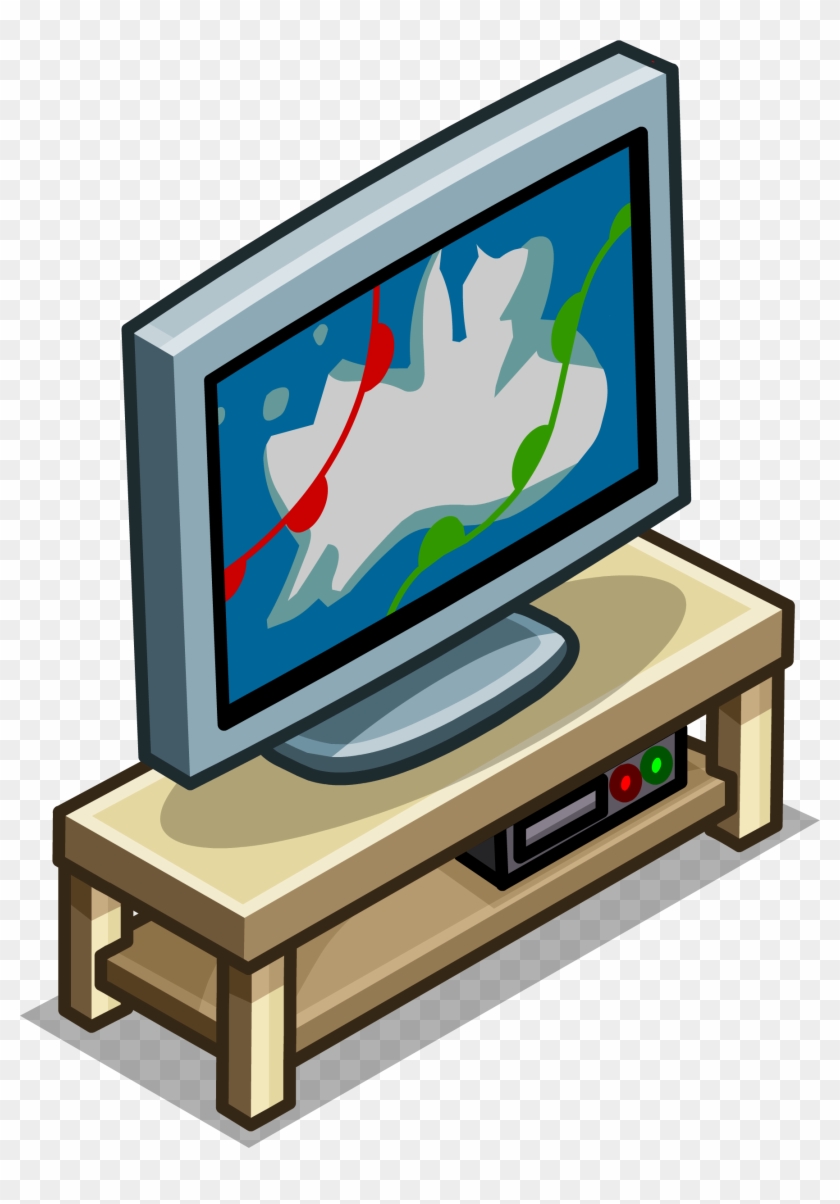 Gray Tv Stand Sprite 043 - Tv Stand Clipart Png #260197