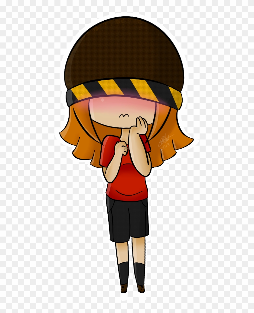 Chibi Girl [commission] By Sketchcee On Clipart Library - Shy Girl Chibi #261027
