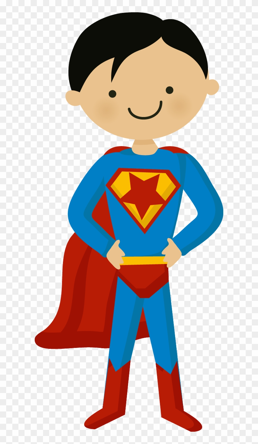 Superman Clipart Cartoon Character - Desenho De Pai Super Heroi #261510