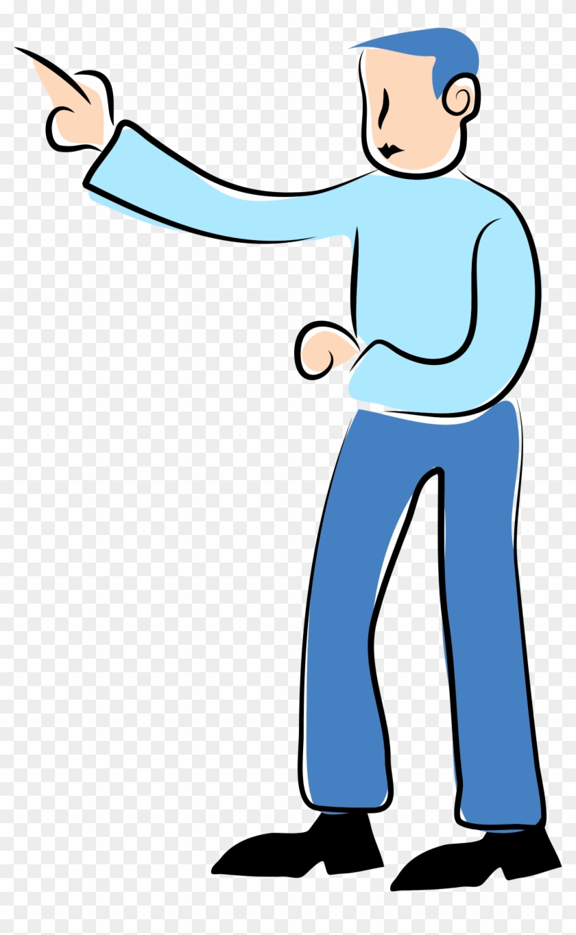 Clipart - Person Pointing Clipart Transparent #261922