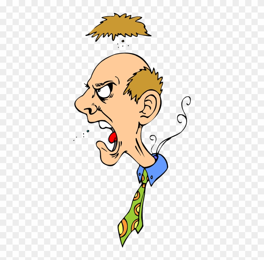 Pictures Funny Clip Art Angry Man Shouting Who Ordered - Angry Man Cartoon Png #262003