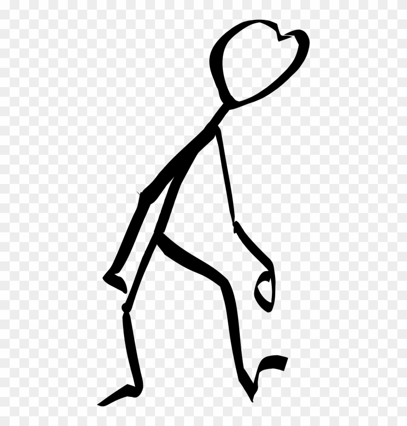 Stick Man Tired Clip Art - Tired Stick Figure #262054