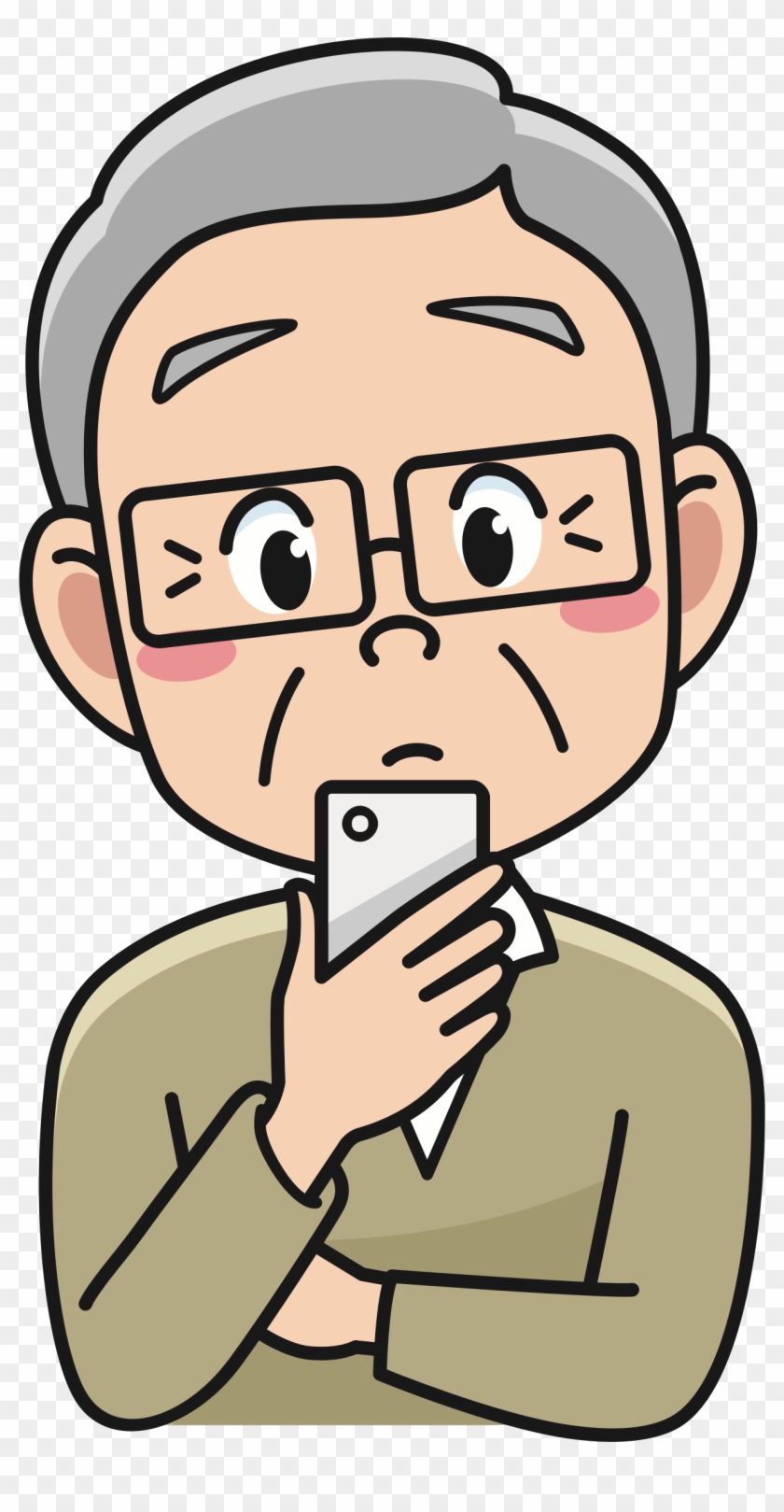Big Image - シニア フリー スマホ イラスト #262178