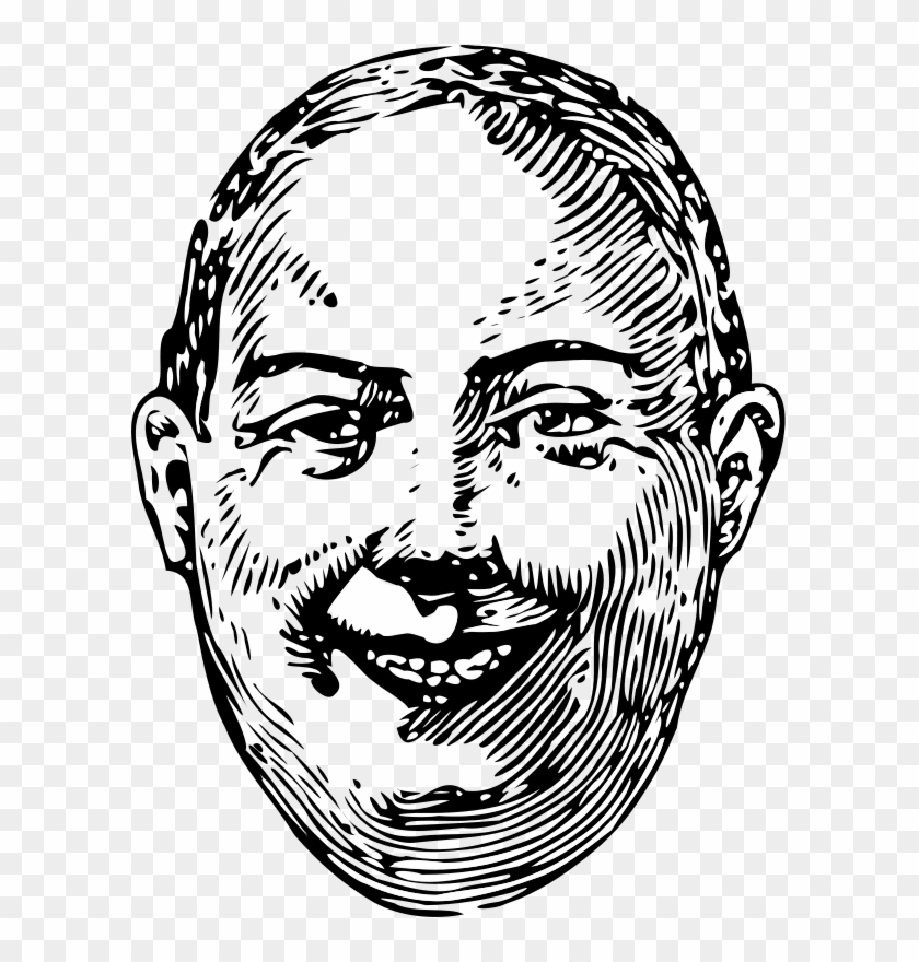 Black Fat Man Drawing #262234