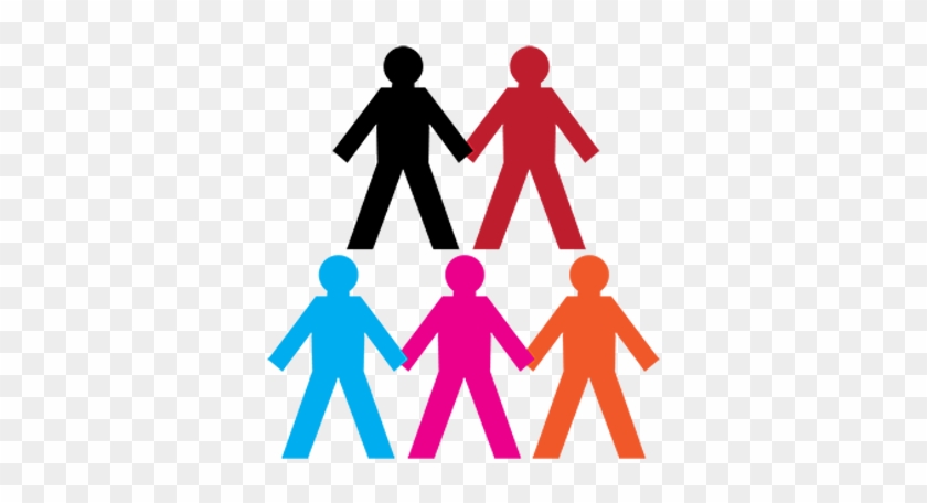 Illustration Of People Of Different Colors - Clip Art Different Coloured People #262366