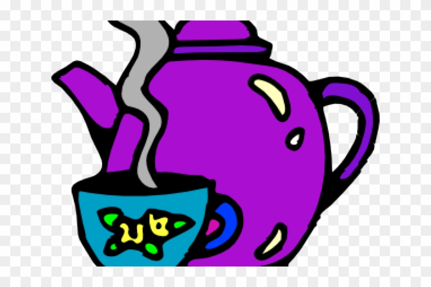 Kettle Clipart Morning Tea - Tea Cup Clip Art #1708118