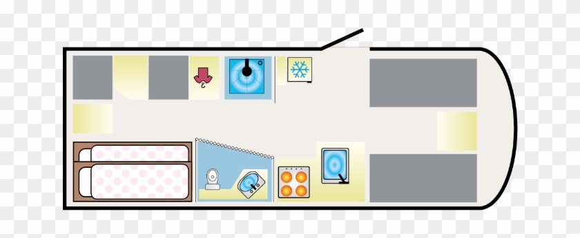 Bunk Beds In A Rear Corner - Bunk Beds In A Rear Corner #1708159
