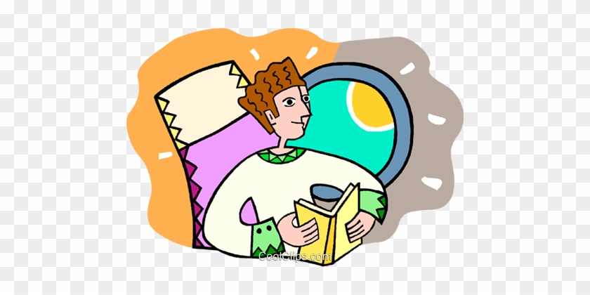 Reading A Book While Flying In A Plane Royalty Free - Reading A Book While Flying In A Plane Royalty Free #1708529