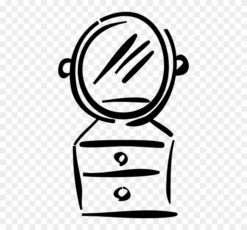 Vector Illustration Of Bedroom Furniture Dresser Or - Vector Illustration Of Bedroom Furniture Dresser Or #1708766