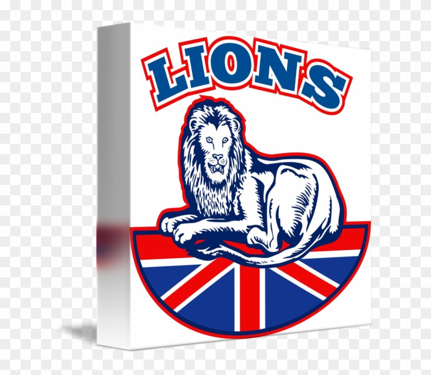 Lion Sitting Gb British Union Jack Flag By Aloysius - British And Irish Lions #1709244