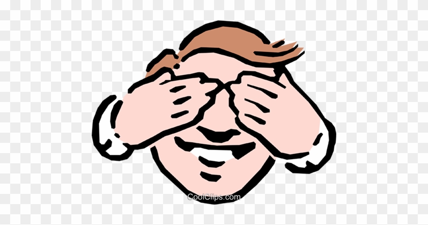 See No Evil Royalty Free Vector Clip Art Illustration - See No Evil Royalty Free Vector Clip Art Illustration #1709550