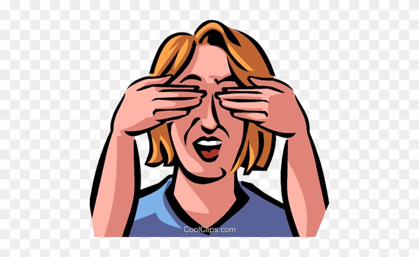 See No Evil Royalty Free Vector Clip Art Illustration - See No Evil Royalty Free Vector Clip Art Illustration #1709568