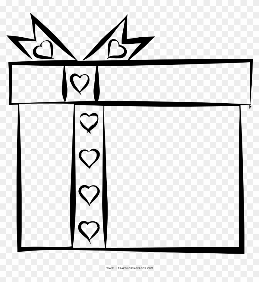 Gift Box Coloring Page - Pacco Regalo Da Colorare #1709778