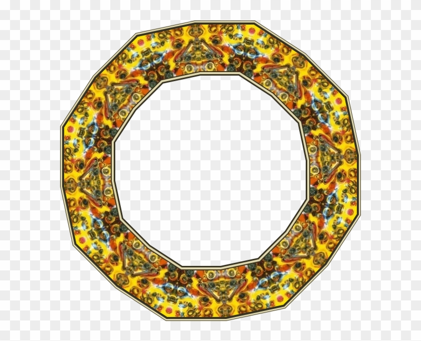 Octagonal Bisque Pottery, Frame Clipart, Wicca, Baroque, - Chameli Devi Institute Of Professional Studies #1710026
