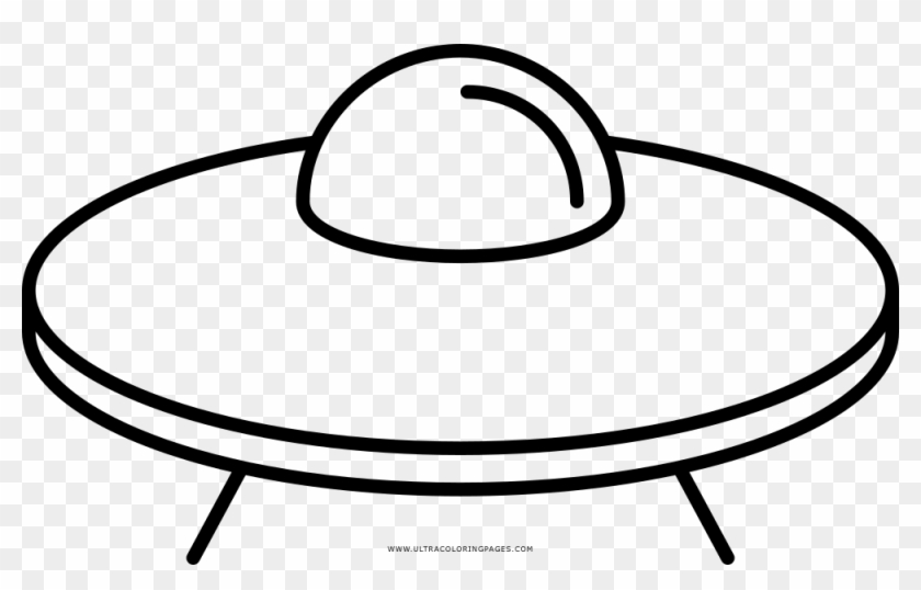 Flying Saucer Coloring Page - Alien Spaceship Drawing Easy #1710159