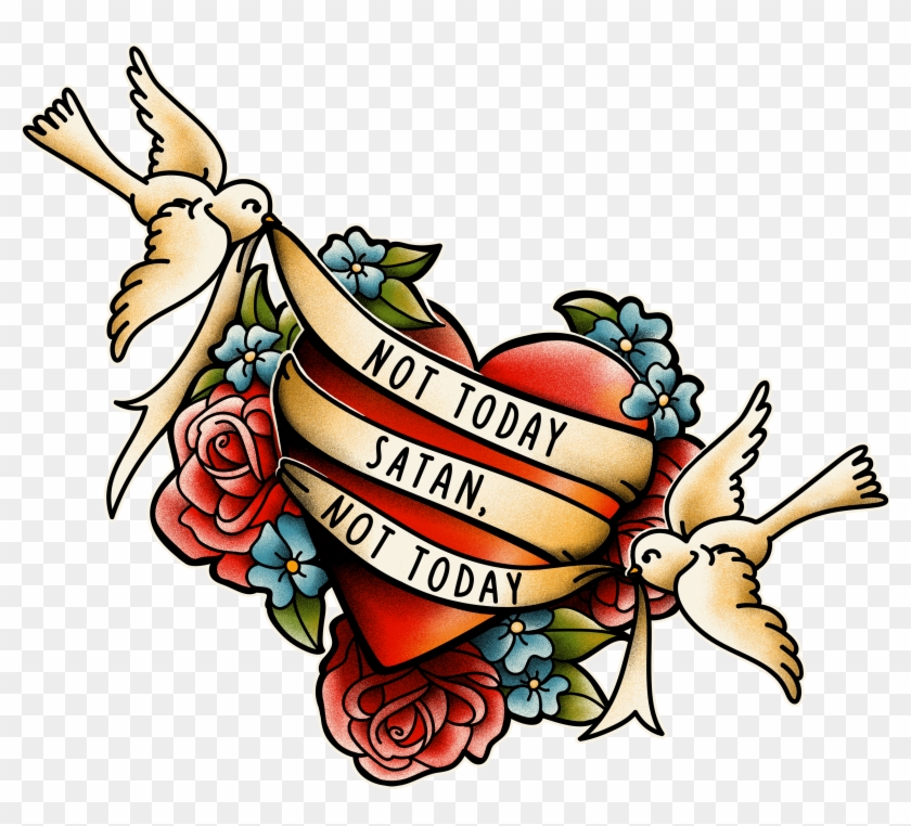Get It On A Tee For $10 Or 50% Off On Everything Else - Not Today Satan Tattoo #1710368