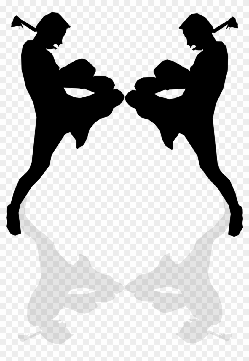 Muay Thai Kick Silhouette #1711801