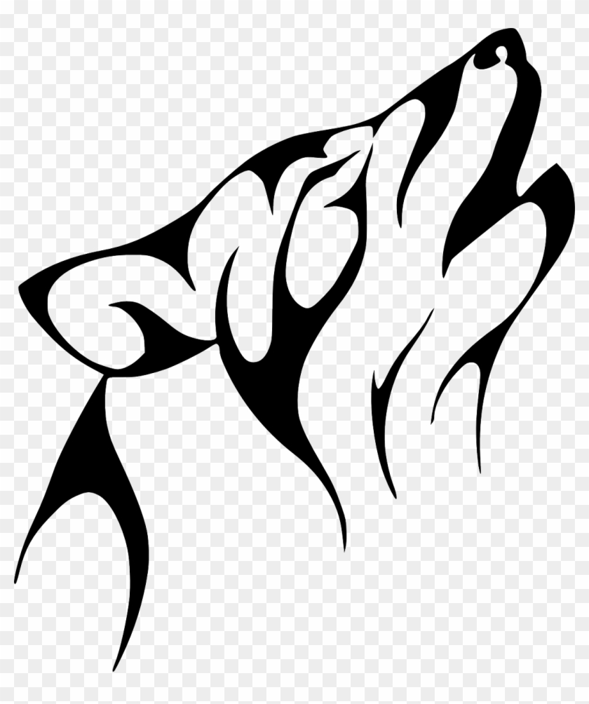 Wolf-159979 - Easy Wolf Howling Drawing #1711969