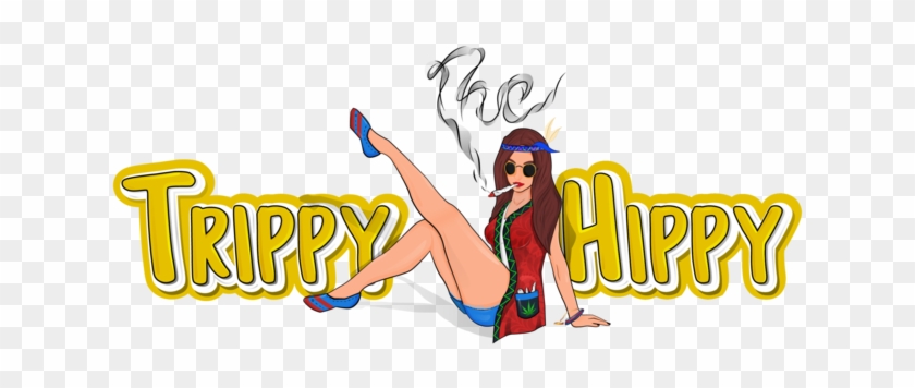 Trippy Clipart Girl - Illustration #1712076