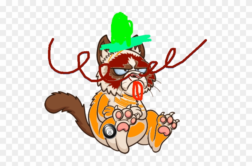 Yoyo - Grumpy Cat - Cartoon #1712103