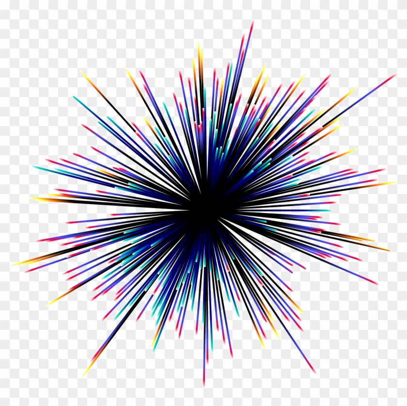 Graphic Colorful Pattern Effect Elements Design Light - Colorful Light Rays Png #1712145