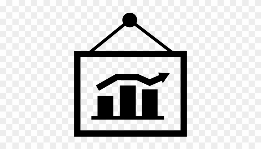 Statistics Bars Graphic Hanging Of A Nail Vector - 銷售 Icon #1713543
