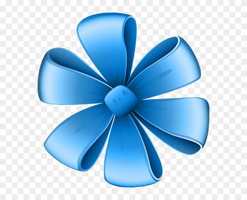 Beautiful Blue Bow Png Clip Art Image - Clip Art #1714534