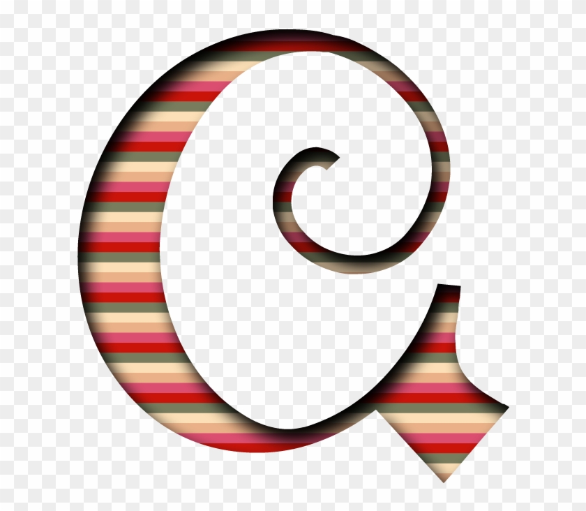 Q Letras Decoradas, Estampado, Estilos De Abecedarios, - Circle #1715438